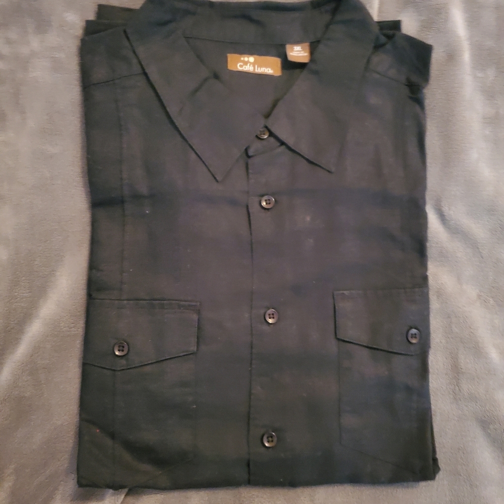 Cafe Luna shirt sleeve button shirt